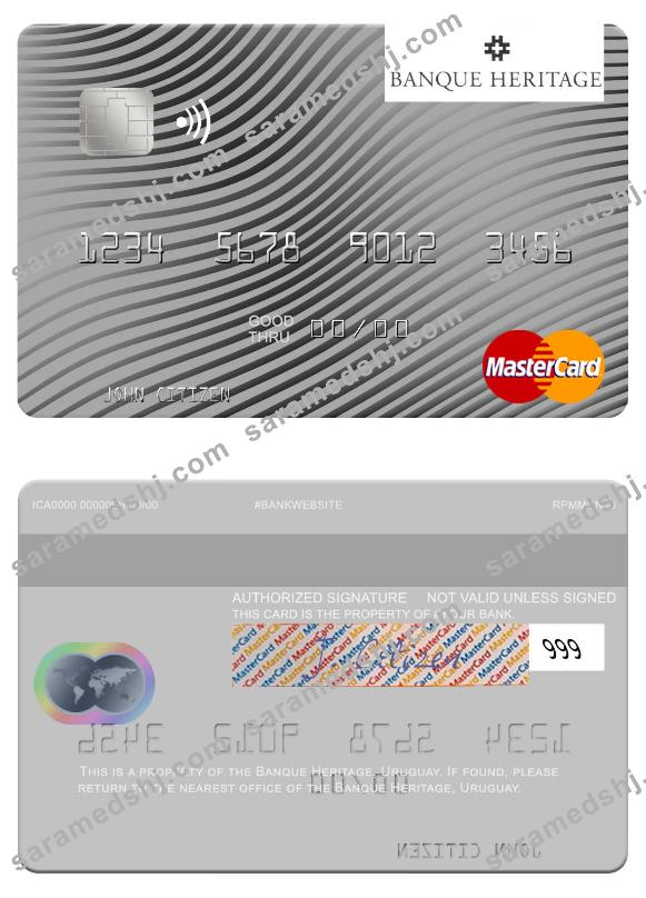 Uruguay Banque Heritage mastercard